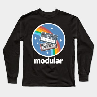 Modular Synthesizer Synth Drum Machine Bass Techno Long Sleeve T-Shirt